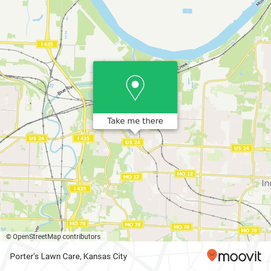 Porter's Lawn Care map