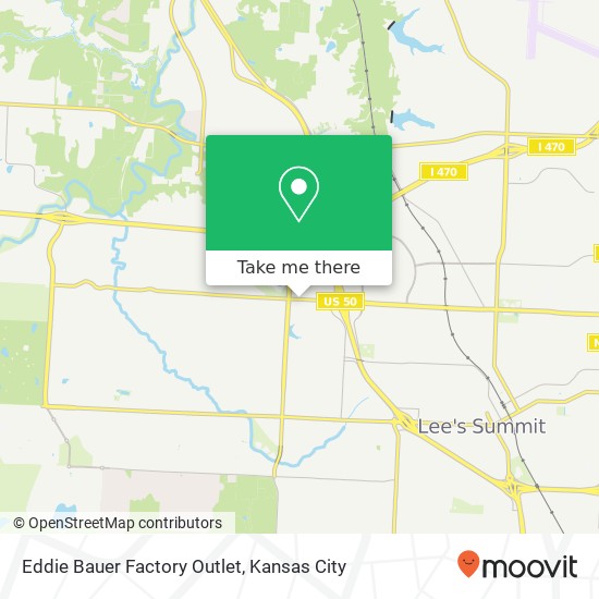 Eddie Bauer Factory Outlet map
