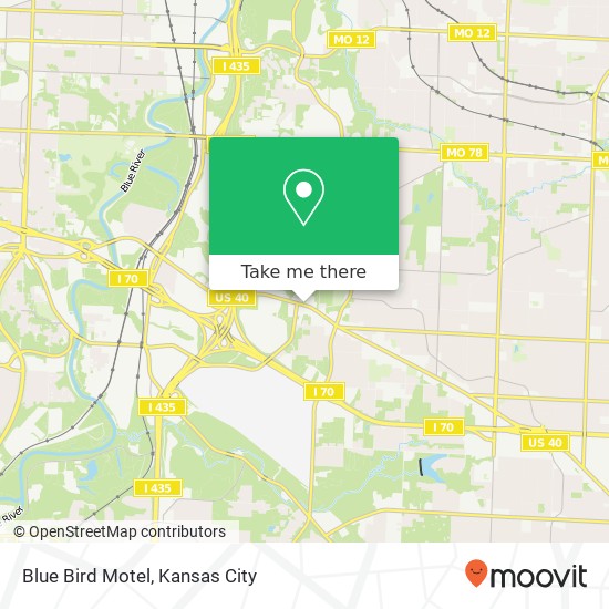 Mapa de Blue Bird Motel