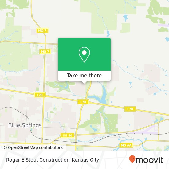 Roger E Stout Construction map