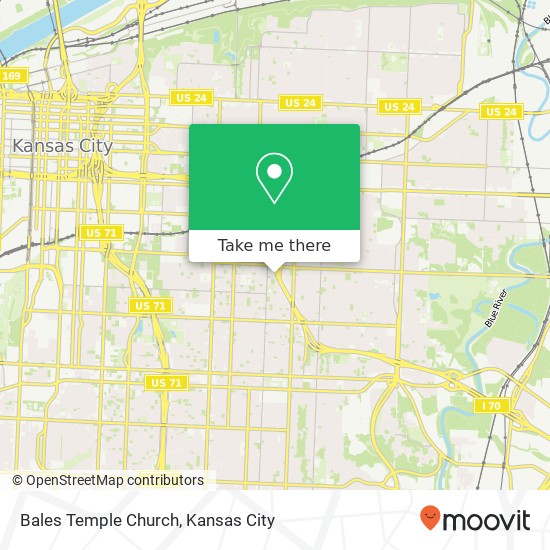 Bales Temple Church map