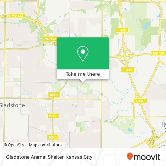 Gladstone Animal Shelter map