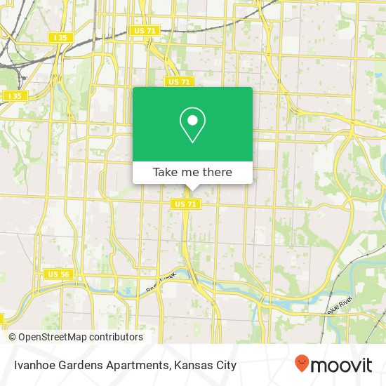 Ivanhoe Gardens Apartments map