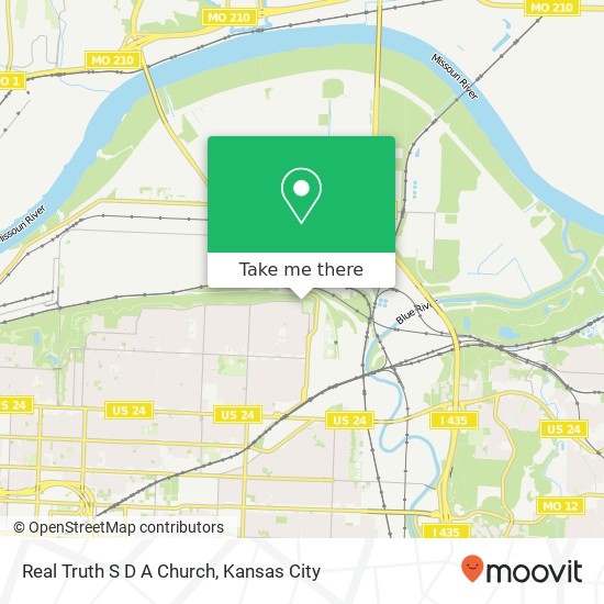 Real Truth S D A Church map