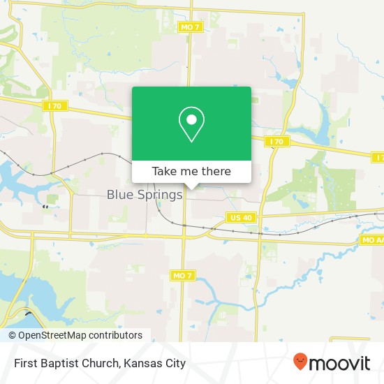 First Baptist Church map