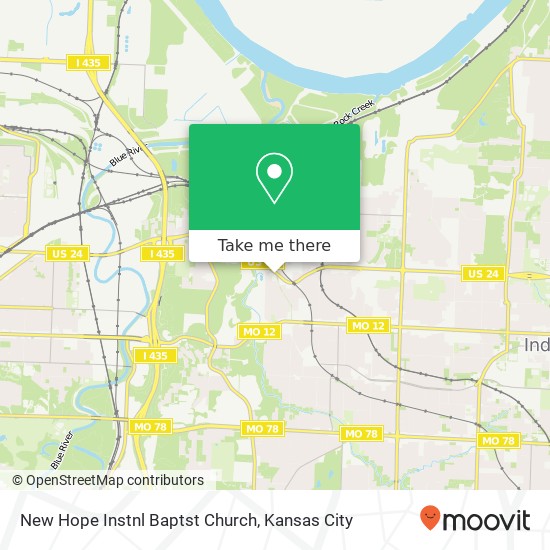 New Hope Instnl Baptst Church map