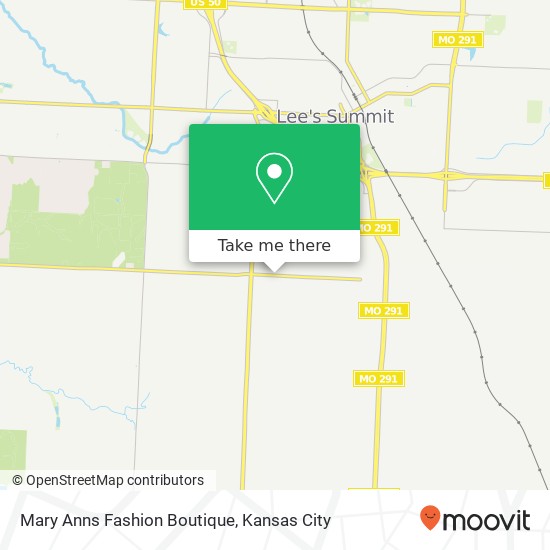 Mapa de Mary Anns Fashion Boutique