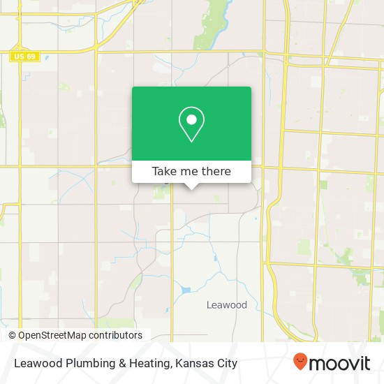 Mapa de Leawood Plumbing & Heating