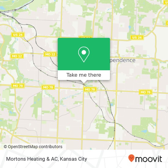 Mortons Heating & AC map