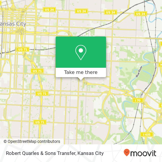 Robert Quarles & Sons Transfer map