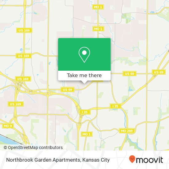 Northbrook Garden Apartments map