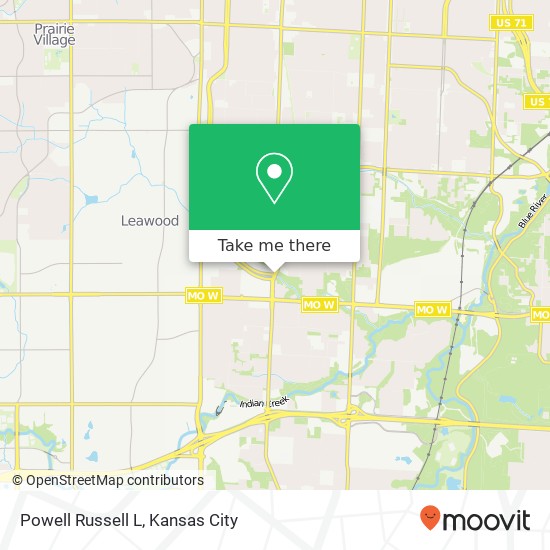 Powell Russell L map