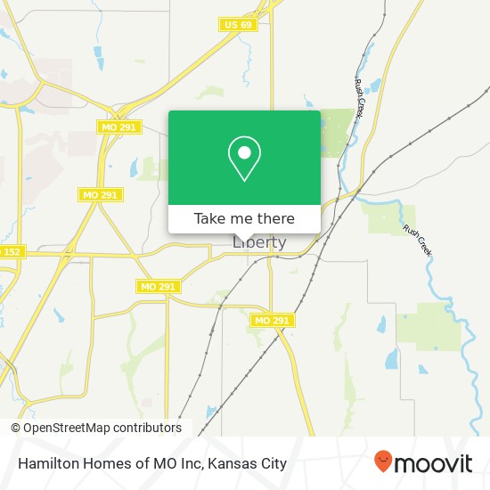 Hamilton Homes of MO Inc map