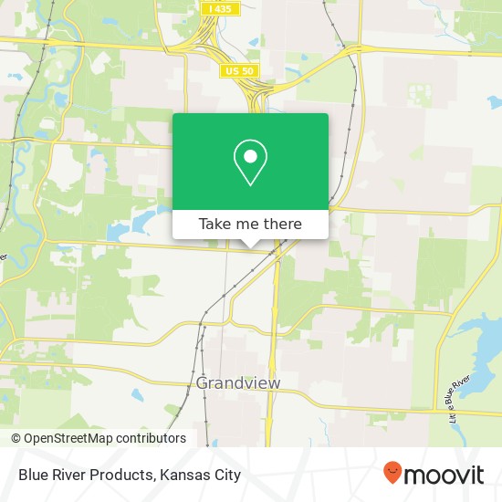 Blue River Products map