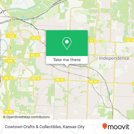 Cowtown Crafts & Collectibles map