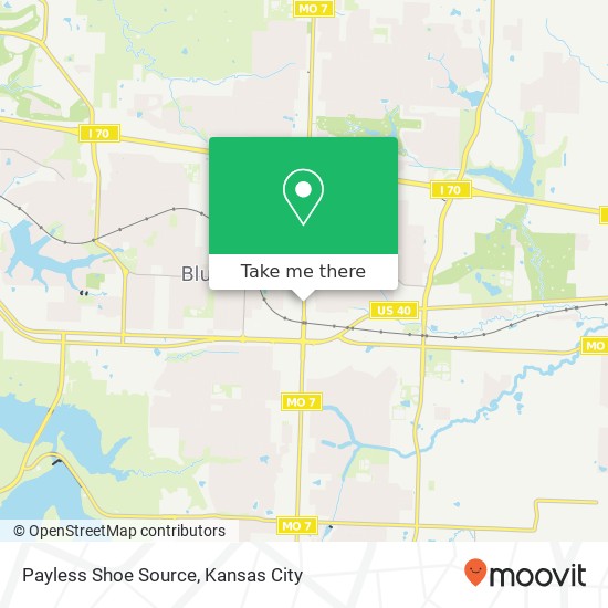 Mapa de Payless Shoe Source