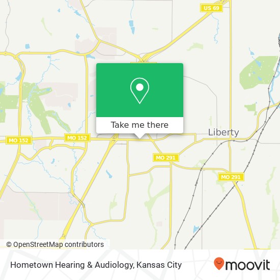 Mapa de Hometown Hearing & Audiology