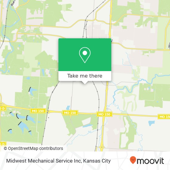 Mapa de Midwest Mechanical Service Inc