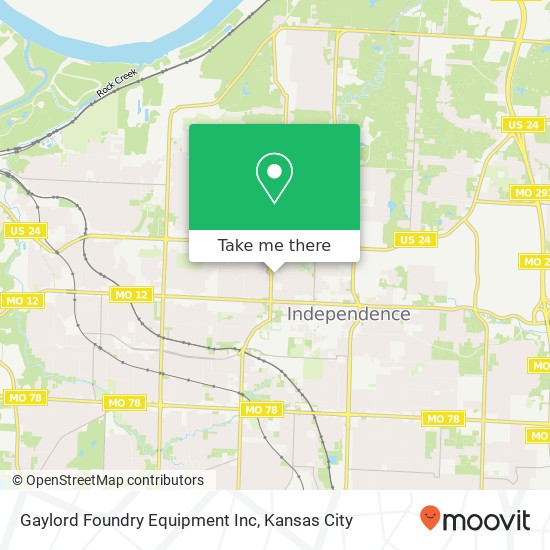 Mapa de Gaylord Foundry Equipment Inc