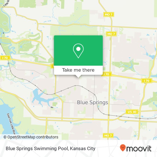 Mapa de Blue Springs Swimming Pool