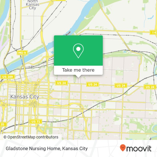 Mapa de Gladstone Nursing Home