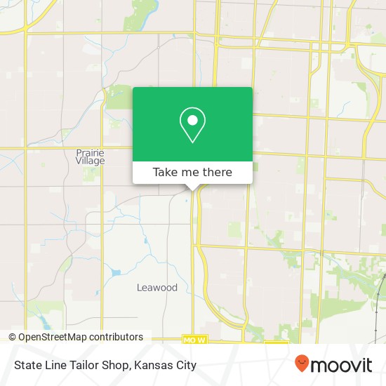 State Line Tailor Shop map