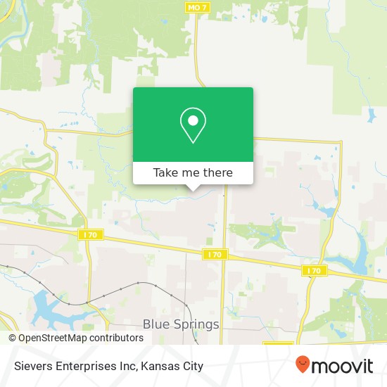 Sievers Enterprises Inc map