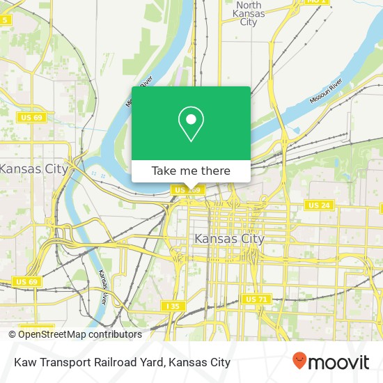 Kaw Transport Railroad Yard map