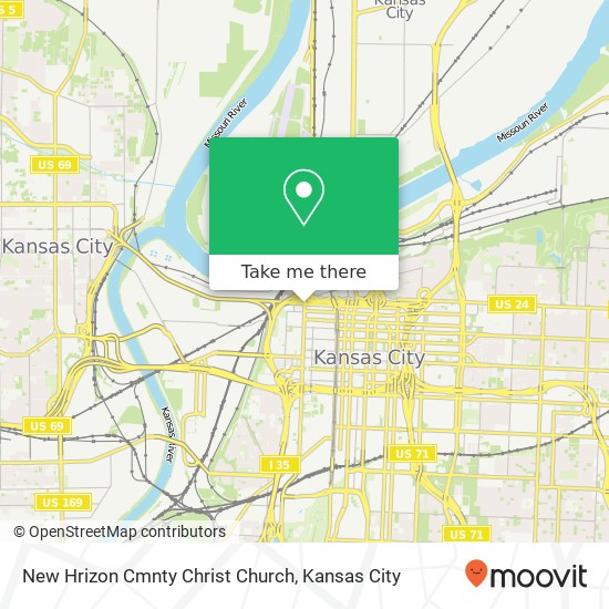 New Hrizon Cmnty Christ Church map