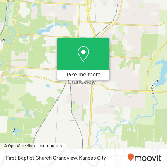 Mapa de First Baptist Church Grandview