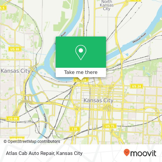 Atlas Cab Auto Repair map