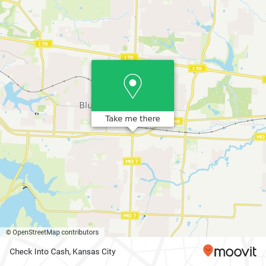 Check Into Cash map