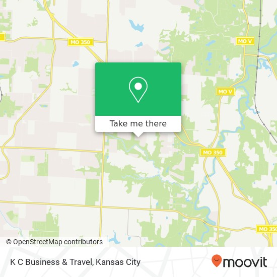 K C Business & Travel map