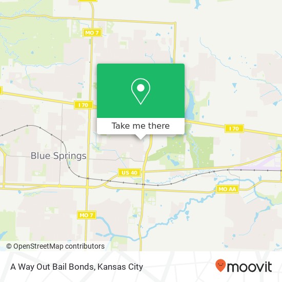 A Way Out Bail Bonds map