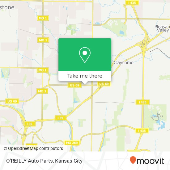 O'REILLY Auto Parts map