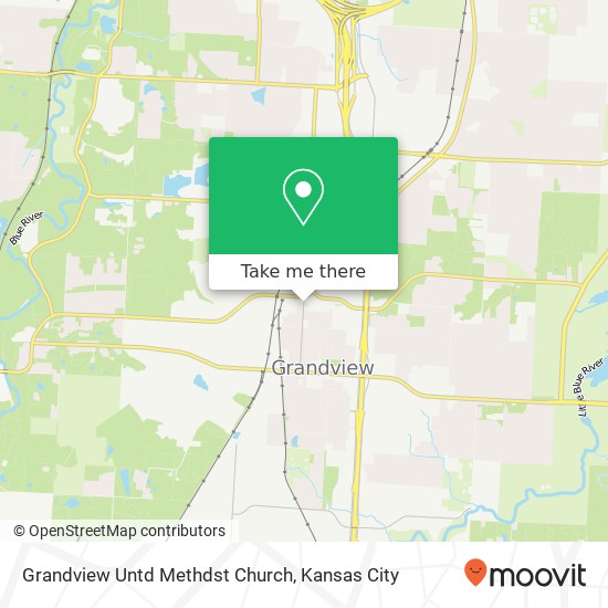 Grandview Untd Methdst Church map