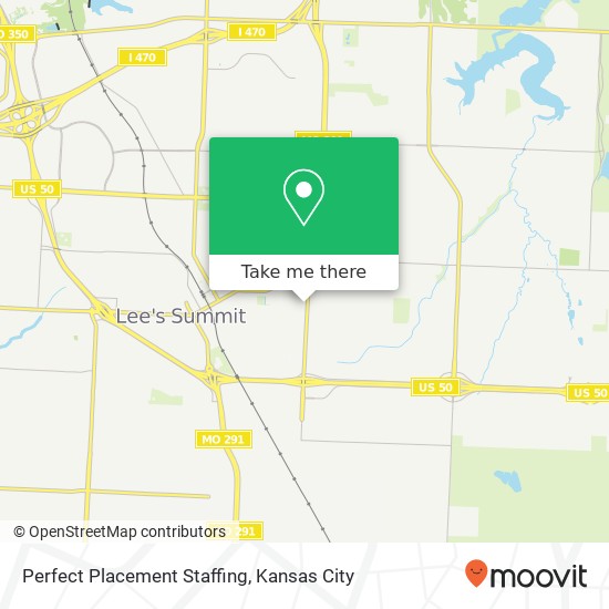 Mapa de Perfect Placement Staffing