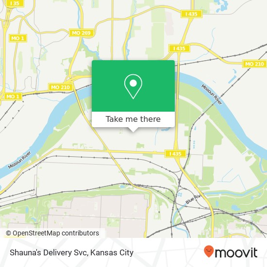 Shauna's Delivery Svc map