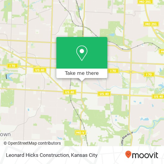 Leonard Hicks Construction map