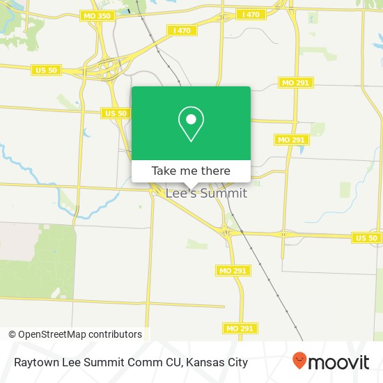 Mapa de Raytown Lee Summit Comm CU