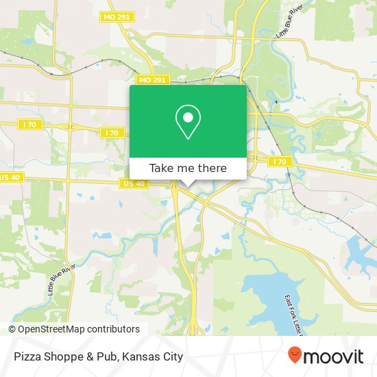 Mapa de Pizza Shoppe & Pub