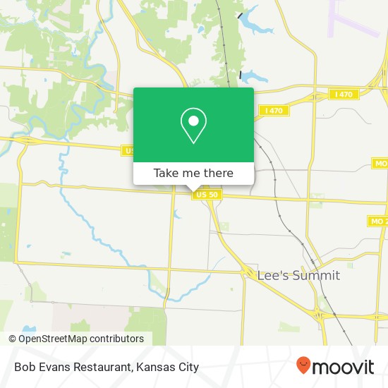 Bob Evans Restaurant map