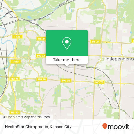 HealthStar Chiropractic map