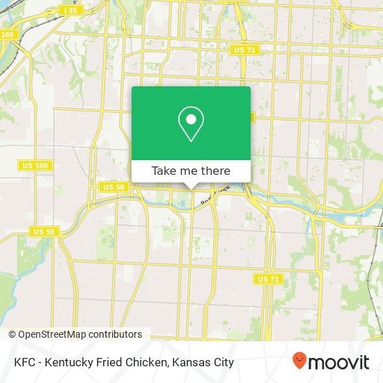 Mapa de KFC - Kentucky Fried Chicken