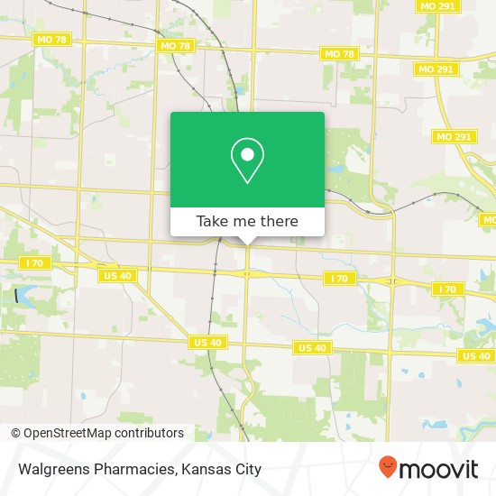 Mapa de Walgreens Pharmacies