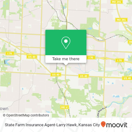 State Farm Insurance Agent-Larry Hawk map