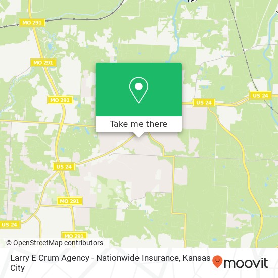 Larry E Crum Agency - Nationwide Insurance map