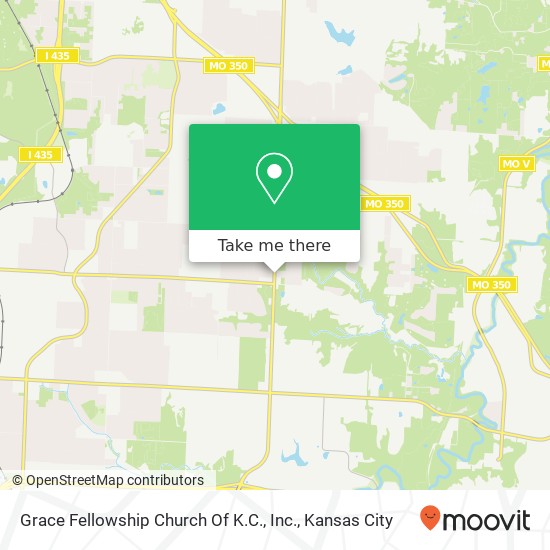 Mapa de Grace Fellowship Church Of K.C., Inc.