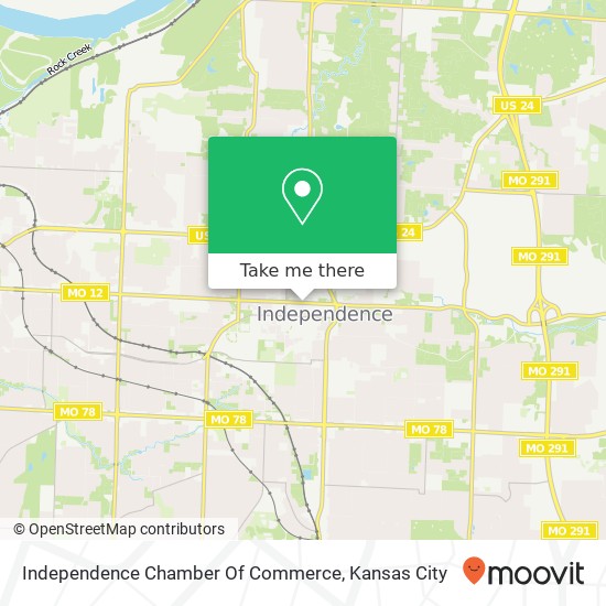 Independence Chamber Of Commerce map