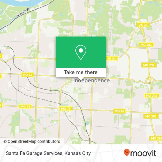 Santa Fe Garage Services map